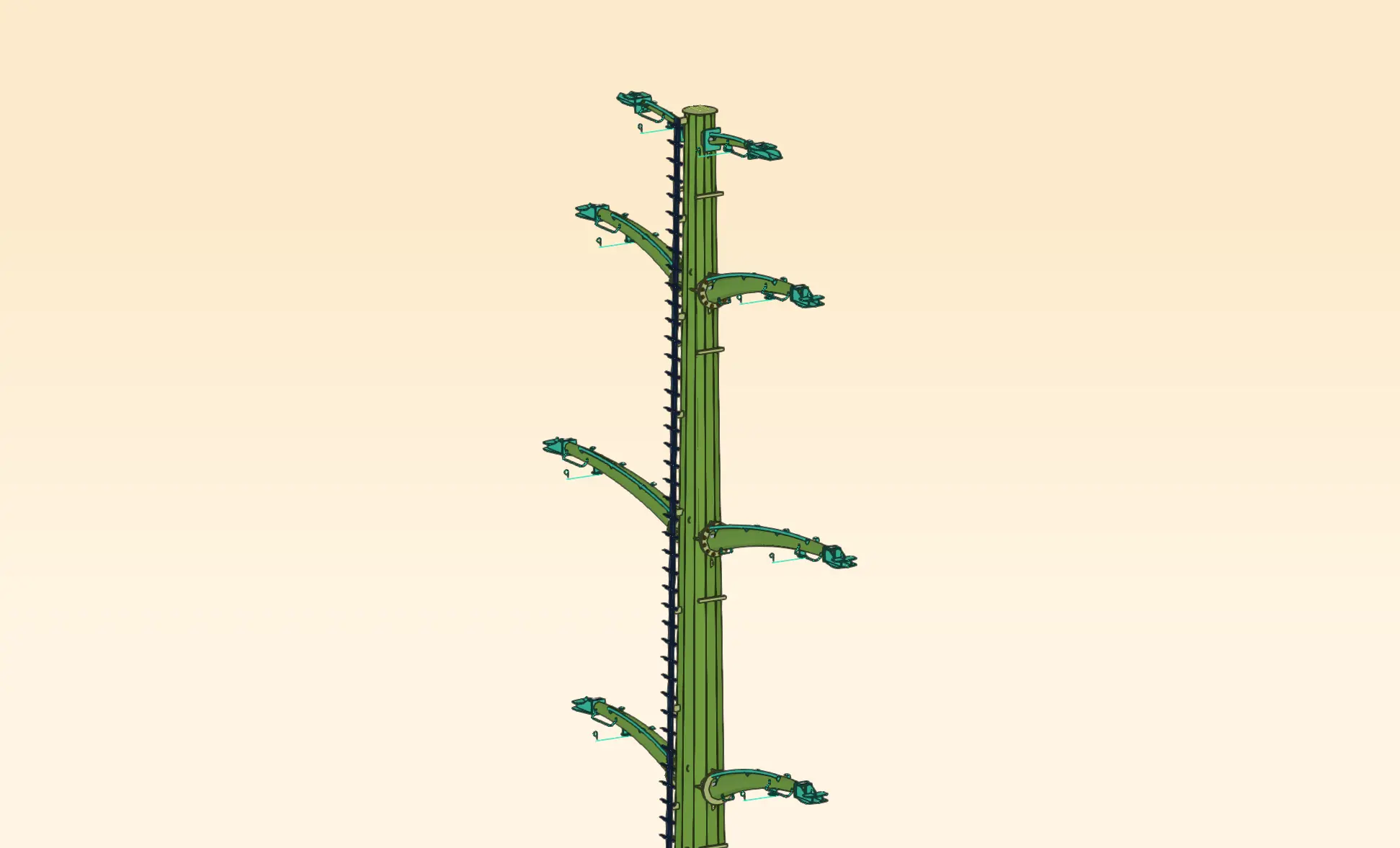 Image of the head of the Muguet tubular pylon