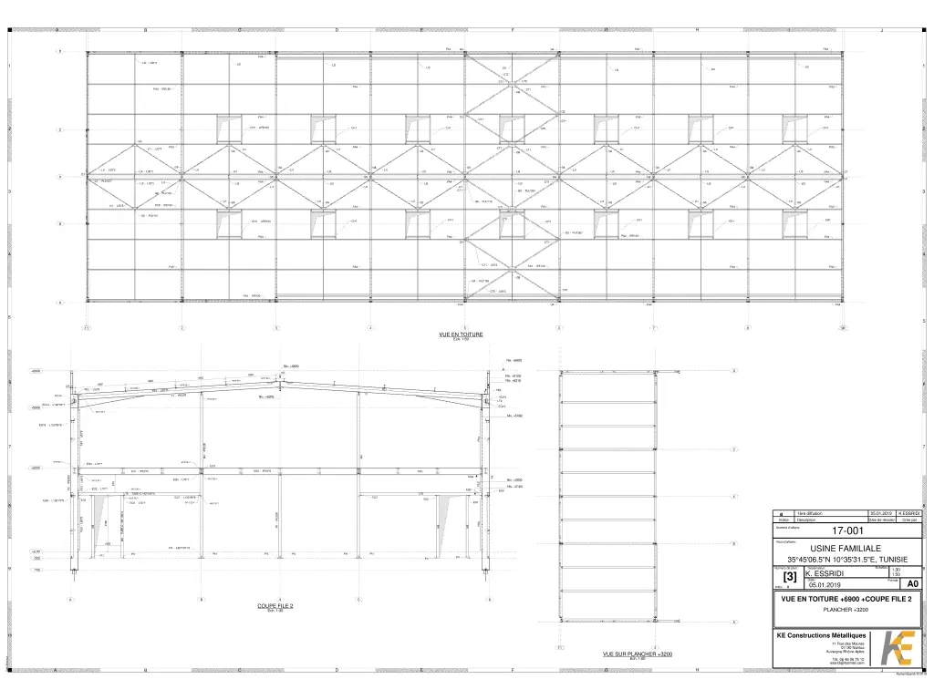 Plan vue en toiture